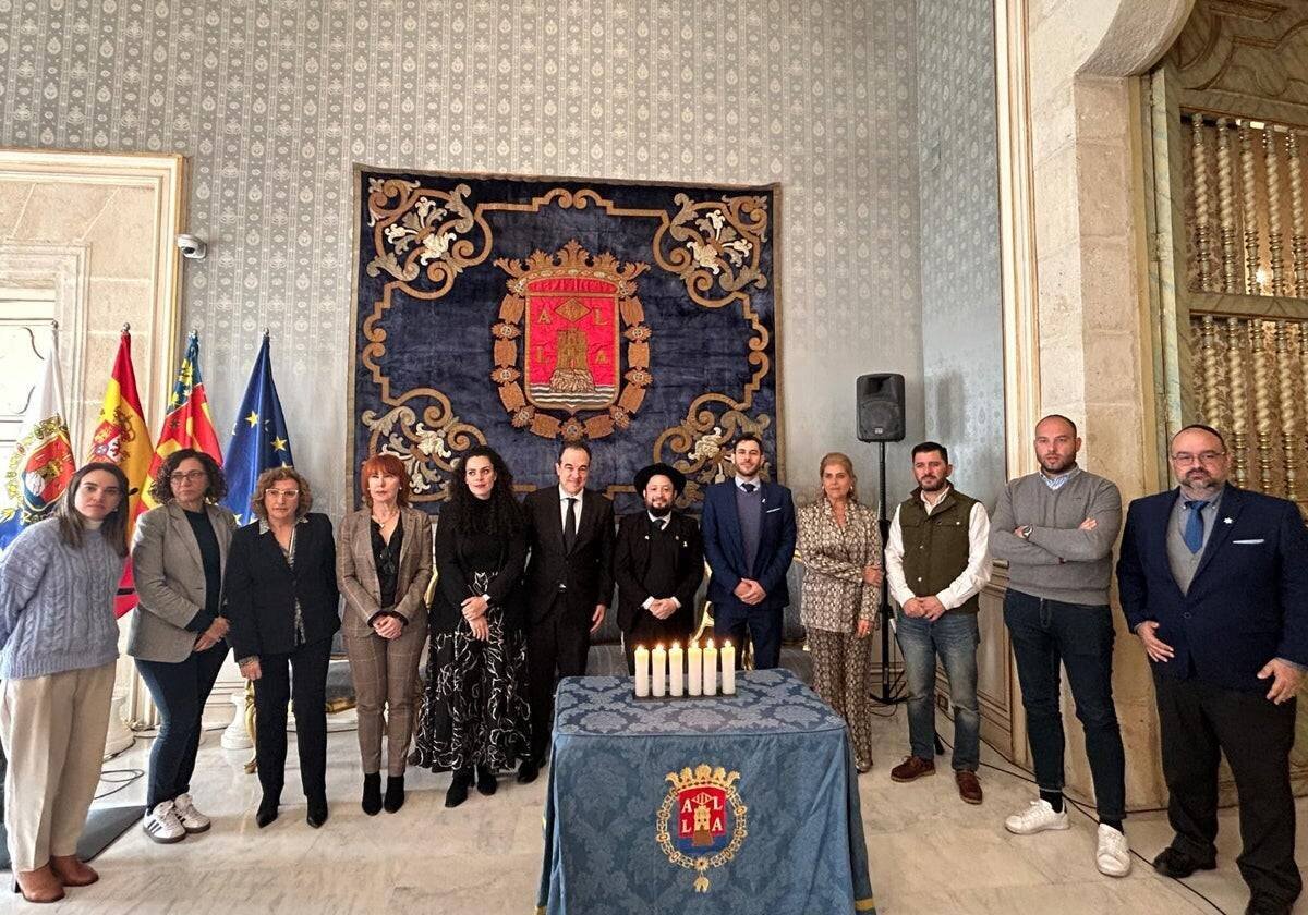 Acte de commémoration de la libération d'Auschwitz à Alicante, ce lundi