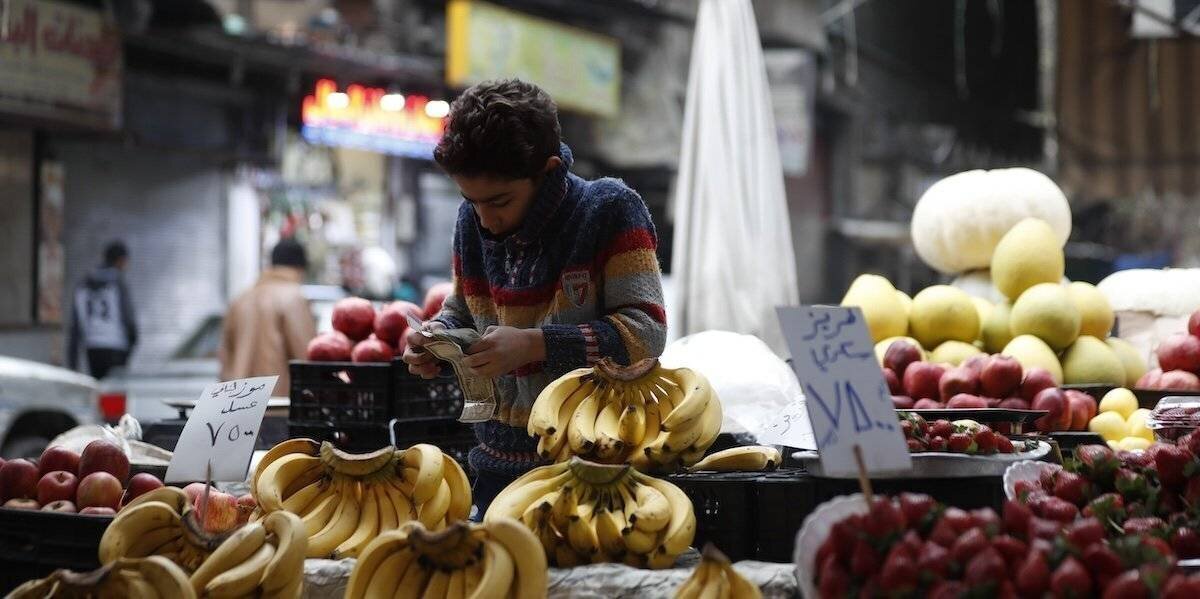 Un marché de Damas, en Syrie (AP Photo/Omar Sanadiki)