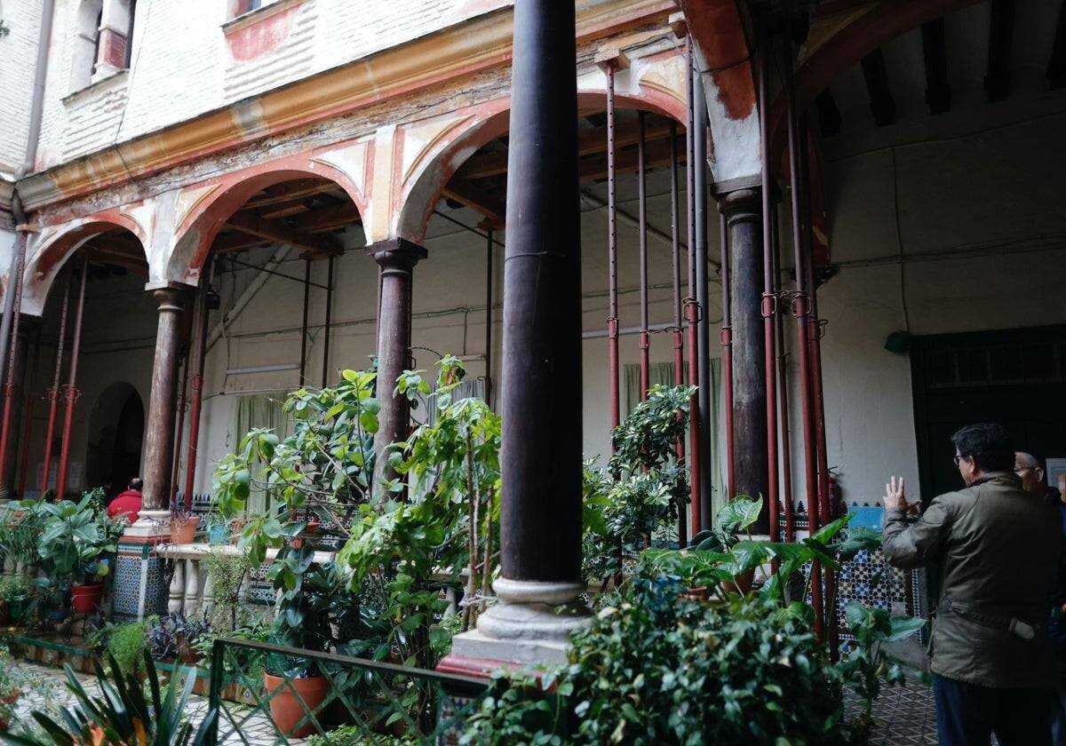 Le patio du Pumarejo juste avant le début des travaux