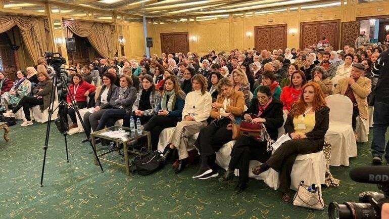 Conférence de presse à Damas