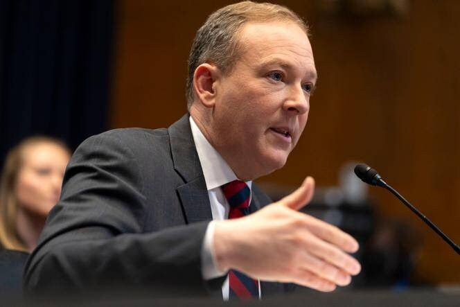 Lee Zeldin, devant la commission sénatoriale de l’environnement et des travaux publics, à Washington, le 16 janvier 2025.