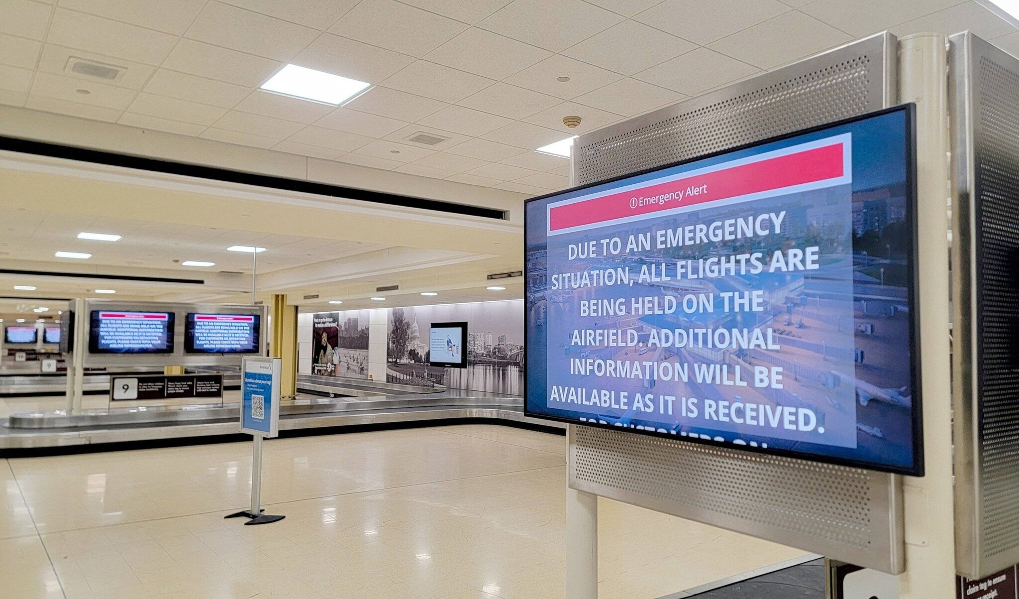 L'aéroport Reagan National après l'accident