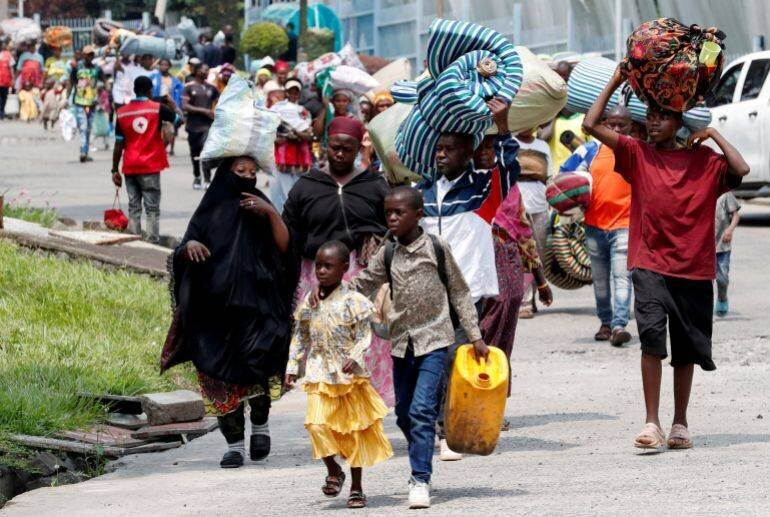 Déplacement des déplacés de Goma