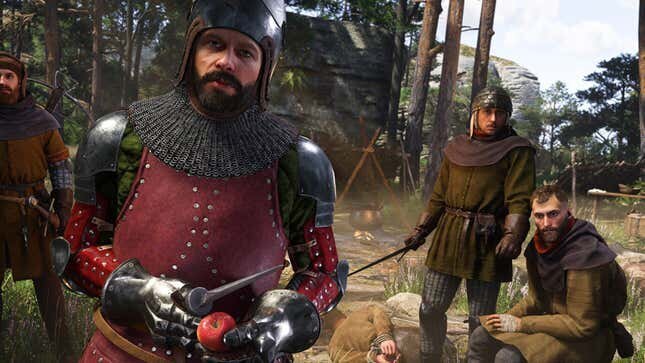 Une image promotionnelle représentant un camp de bandits dans Kingdom Come: Deliverance 2