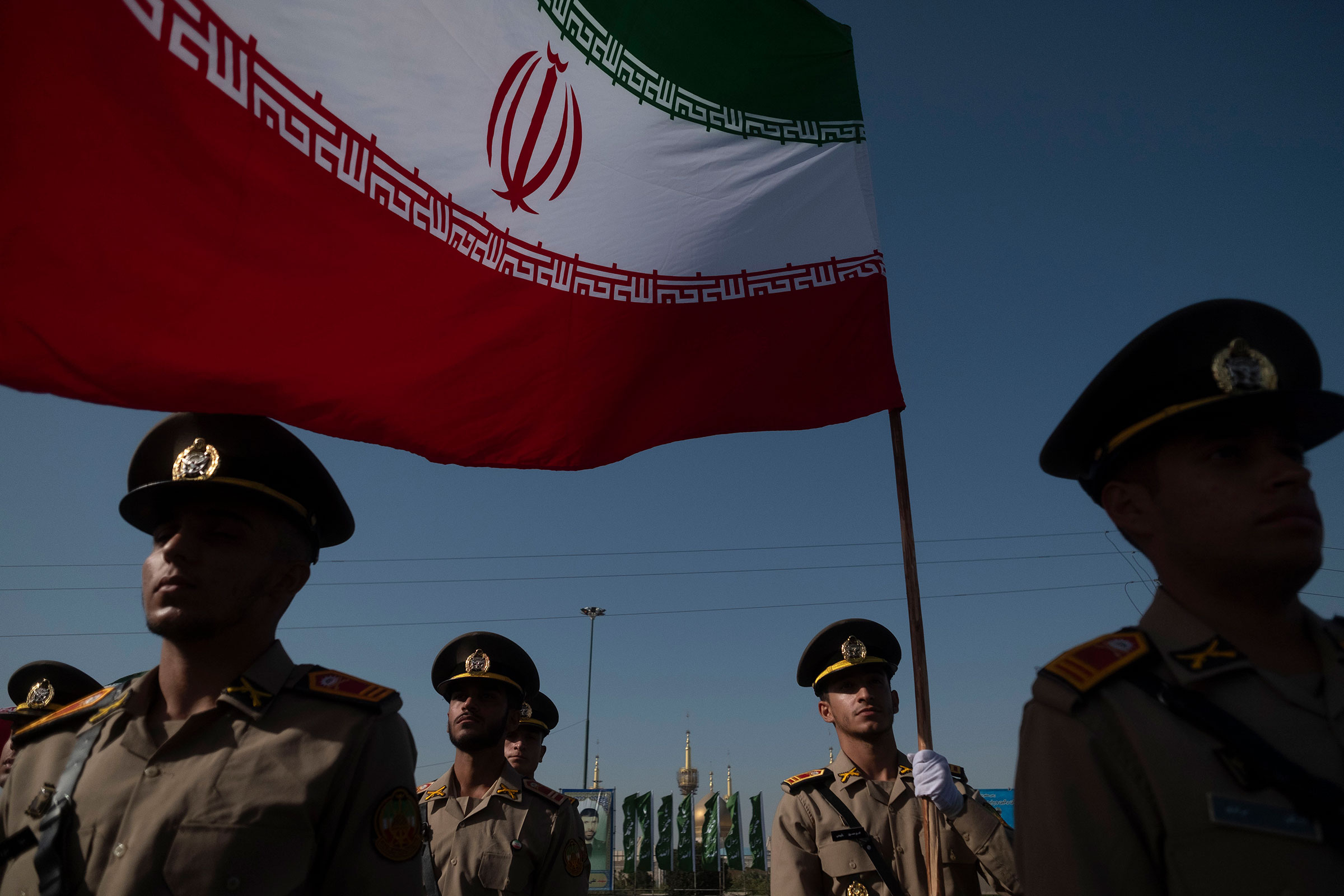 Military Parade Commemorating Anniversary Of Iran-Iraq War Members of the Iranian Army's land force