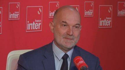 Le directeur de l'institut Gustave Roussy, le professeur Fabrice Barlesi, le 6 juillet 2023 sur France Inter. (FRANCEINTER / RADIO FRANCE)