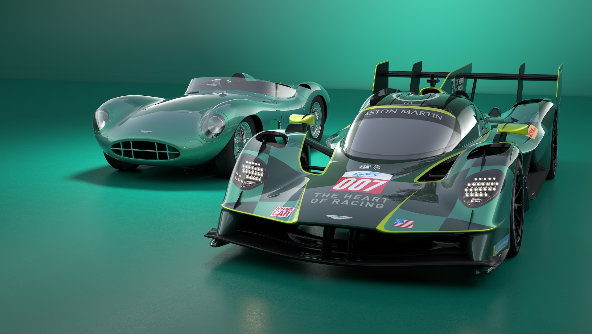 L'équipe Aston Martin sur la piste