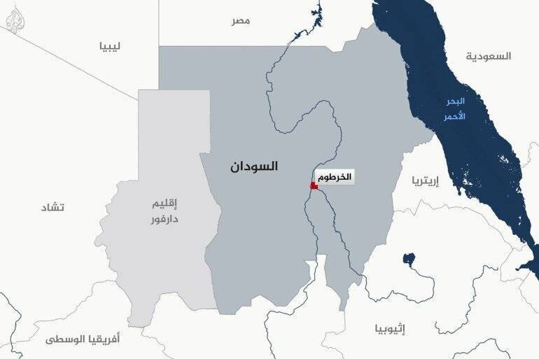 Carte - Soudan - Régions de Darfour