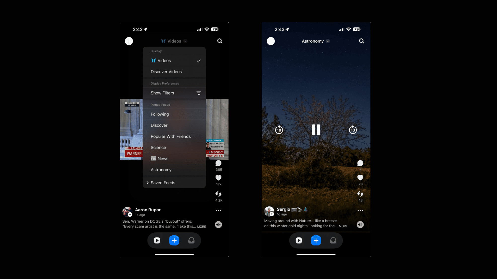 Utilisation de Bluescreen sur Bluesky