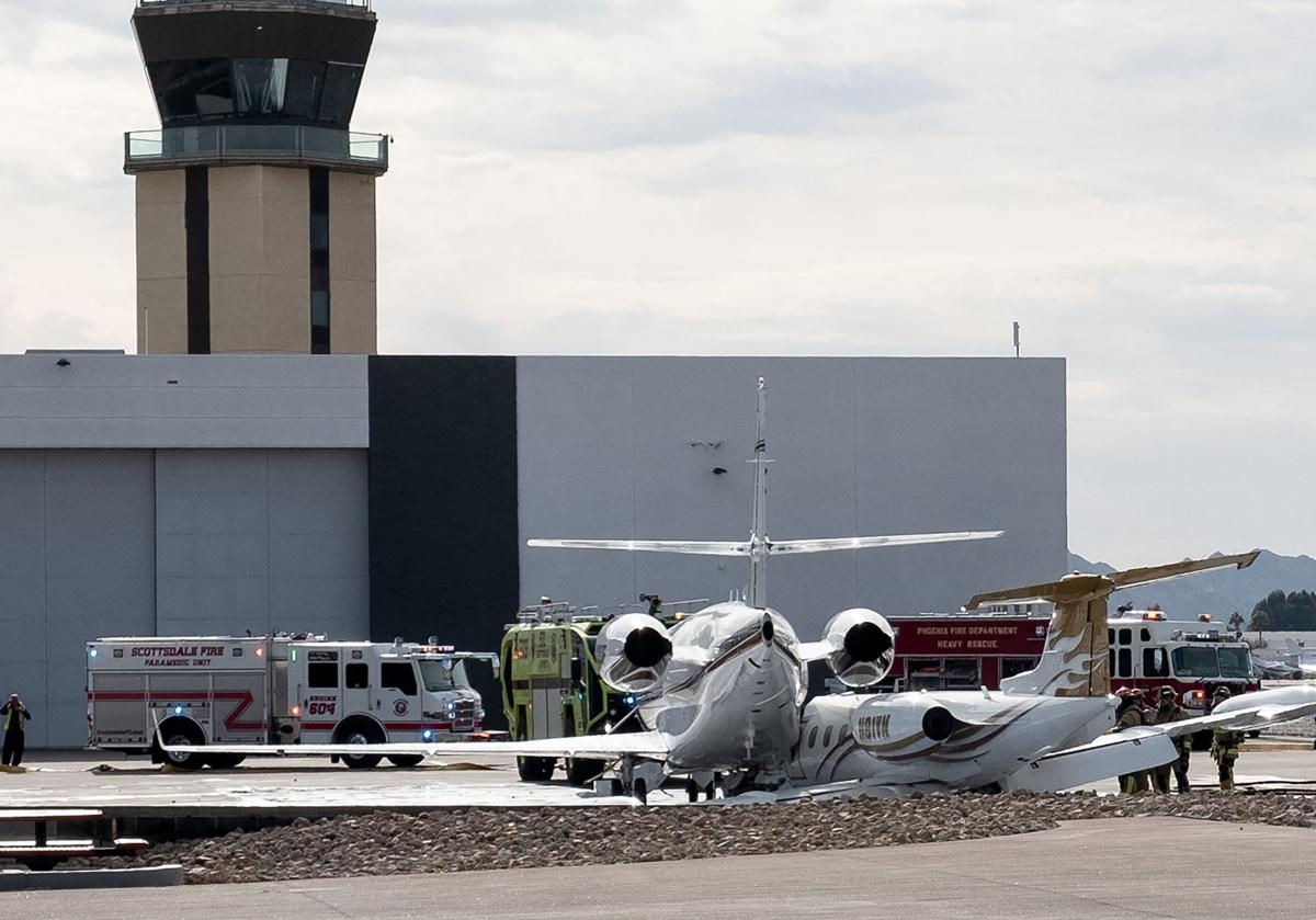 Les deux avions colisionnés dans l'aéroport de Scottsdale