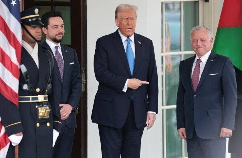 Le roi Abdullah II avec Donald Trump