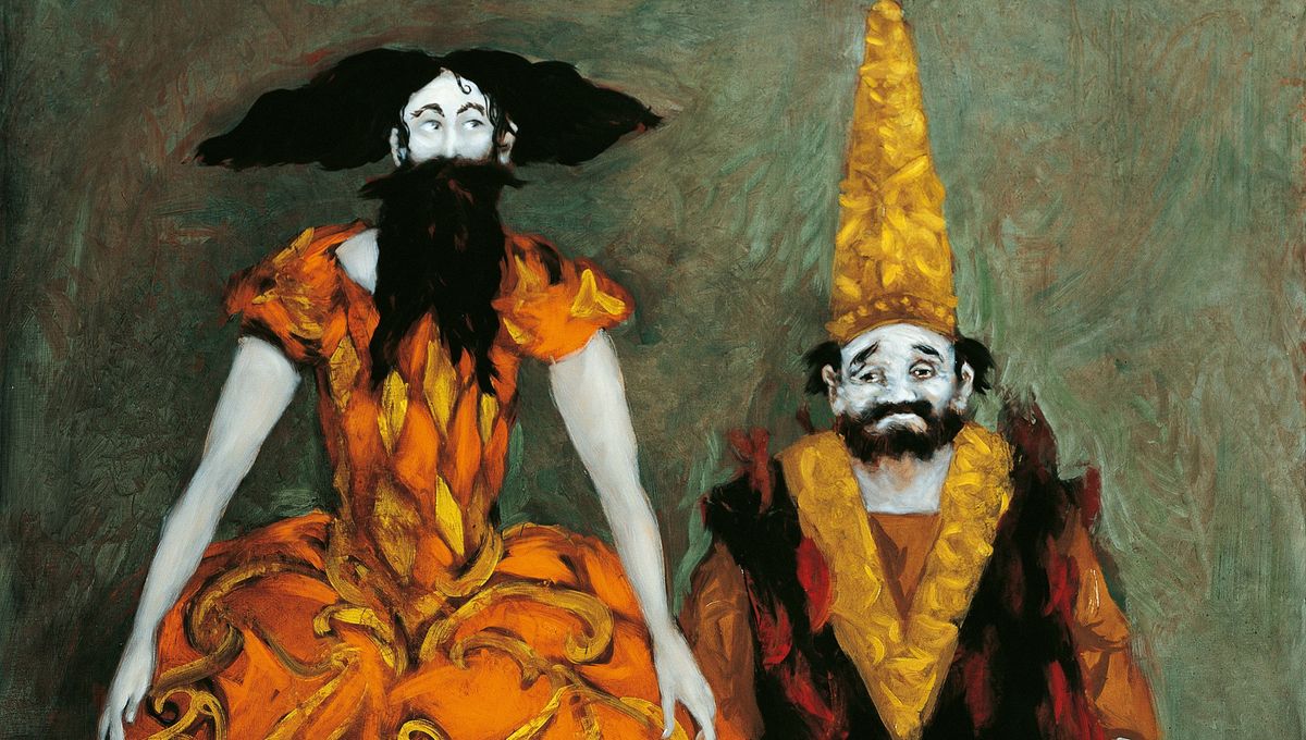 Duegne et pénitent de Gerard Garouste dans l'exposition En piste au Mucem
