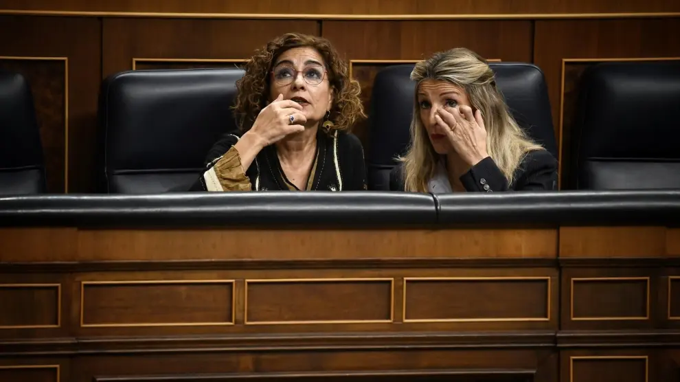 Yolanda Díaz et María Jesús Montero