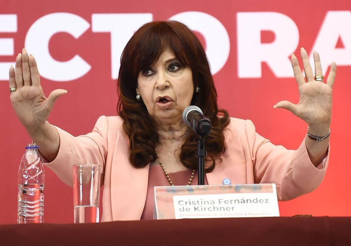 Cristina Fernández de Kirchner en un événement en Mexique