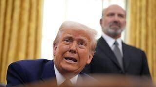 Donald Trump, ici dans le Bureau ovale de la Maison Blanche, le 13 février 2025.