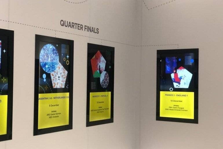 Art numérique représentant des matchs