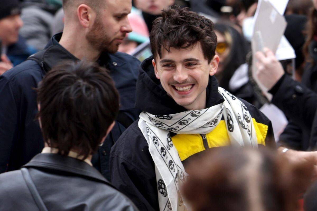 Timothée Chalamet souriant lors d'un photocall à la Berlinale 2025