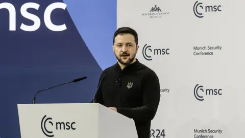 Volodymyr Zelensky à la conférence de Munich