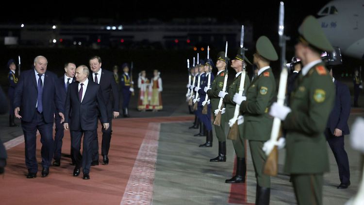 Putin besuchte Belarus im Mai 2024.
