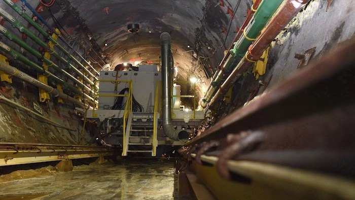 Machine utilisée dans la mine d'uranium de Cigar Lake