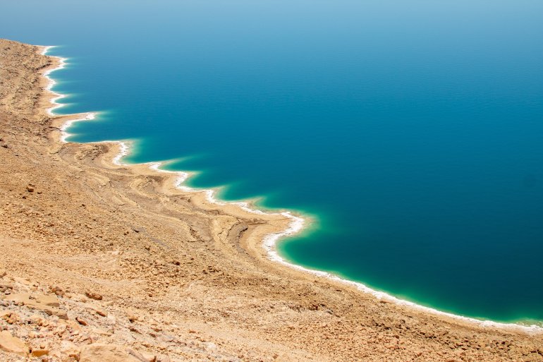 Le côté jordanien de la mer Morte