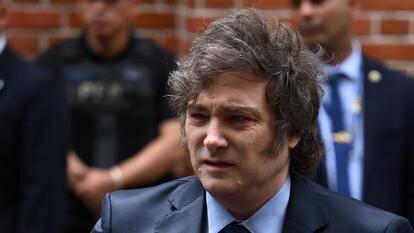 Le président argentin Javier Milei, à Buenos Aires, le 27 janvier 2025.