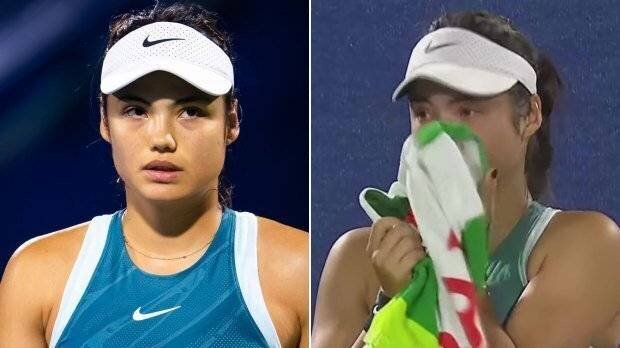 Emma Raducanu lors du Dubai Open
