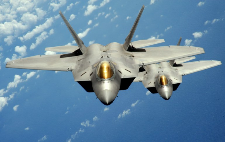 F-22 stealth fighters