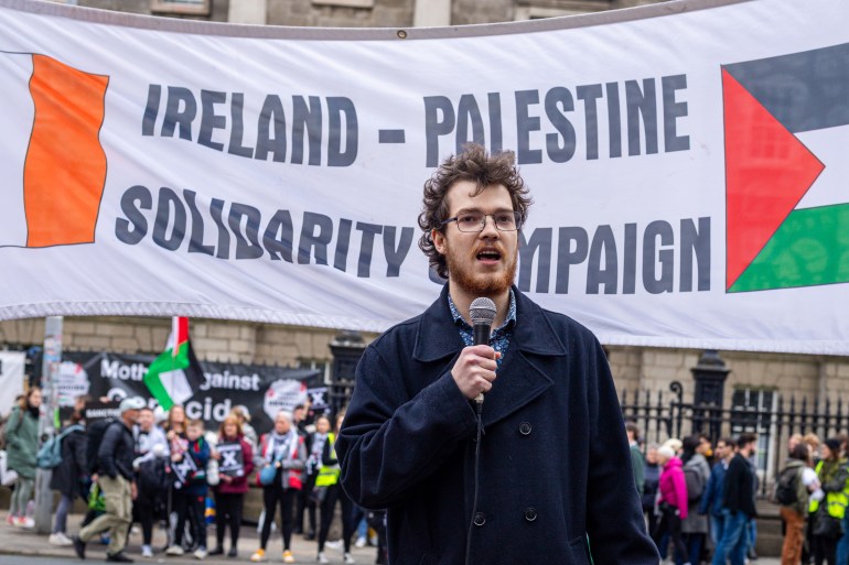 Manifestation à Dublin pour soutenir la Palestine