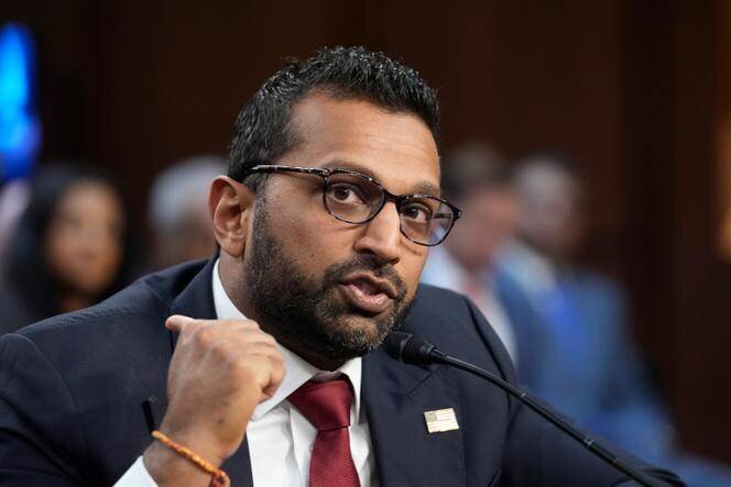 Kash Patel devant la commission judiciaire du Sénat pour son audition de confirmation, au Capitole à Washington, le 30 janvier 2025.
