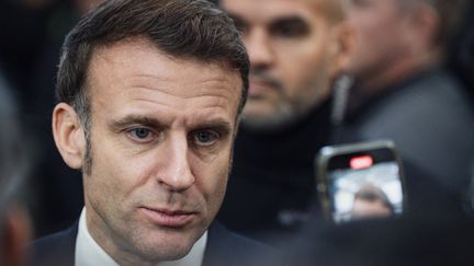 Le président Emmanuel Macron au salon de l'Agriculture à Paris, le 22 février 2025.
