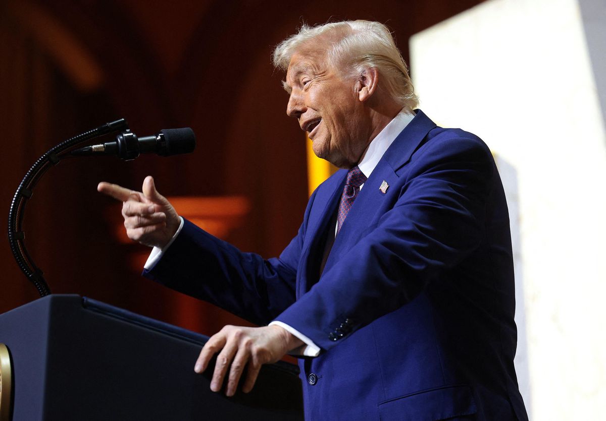 Donald Trump lors d'un discours