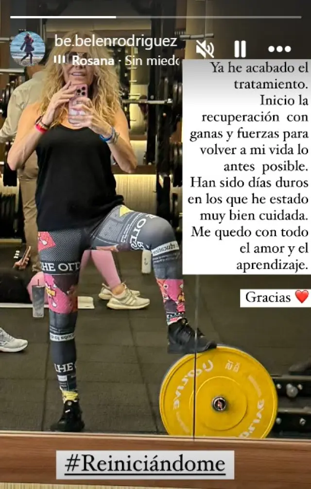 Story de Belén Rodriguez en Instagram.