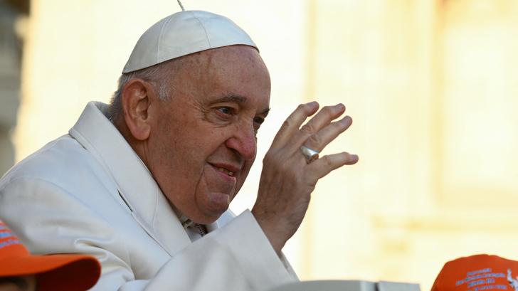 Le pape François sur la place Saint-Pierre, le 29 mars 2024.