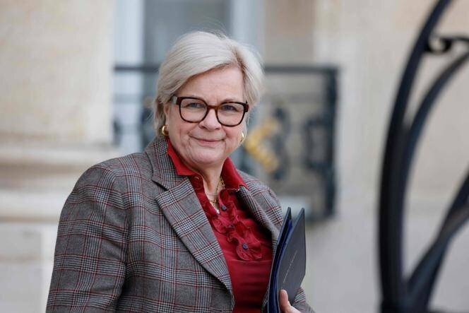 Catherine Vautrin, ministre du travail, à l’Elysée, à Paris, le 19 février 2025.