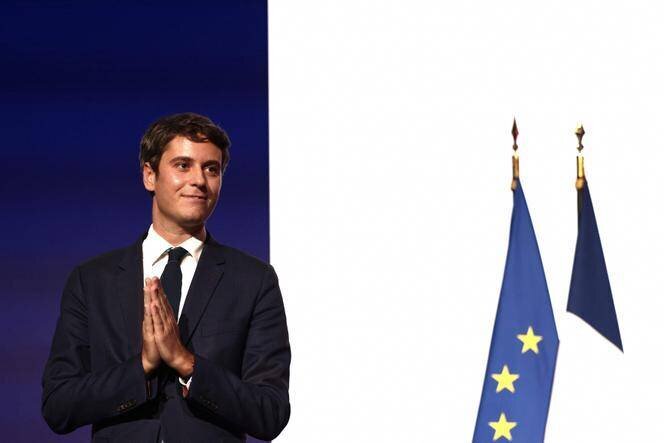 Gabriel Attal, au congrès du parti Renaissance, à Paris, le 8 décembre 2024.