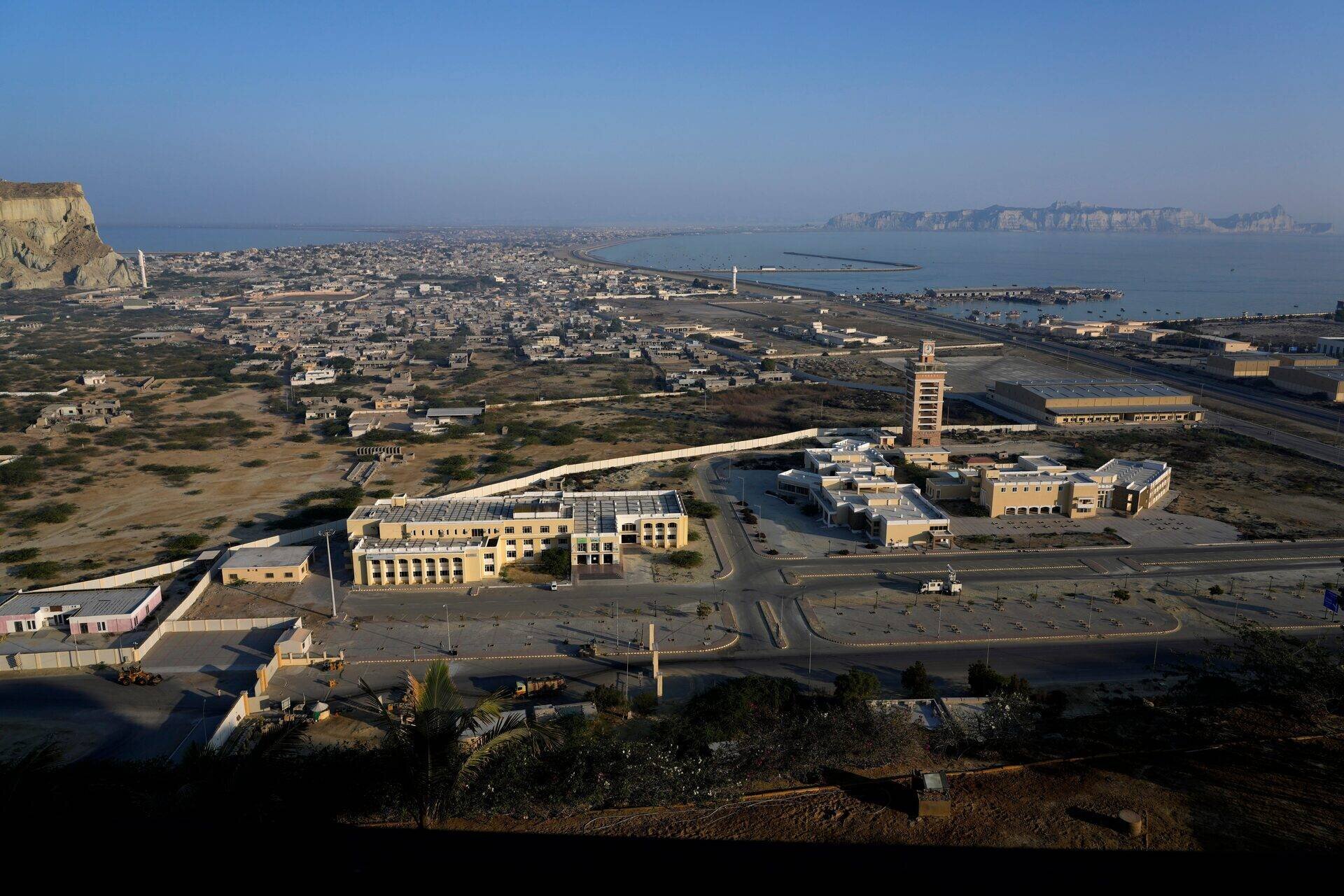 Vue de Gwadar depuis une colline