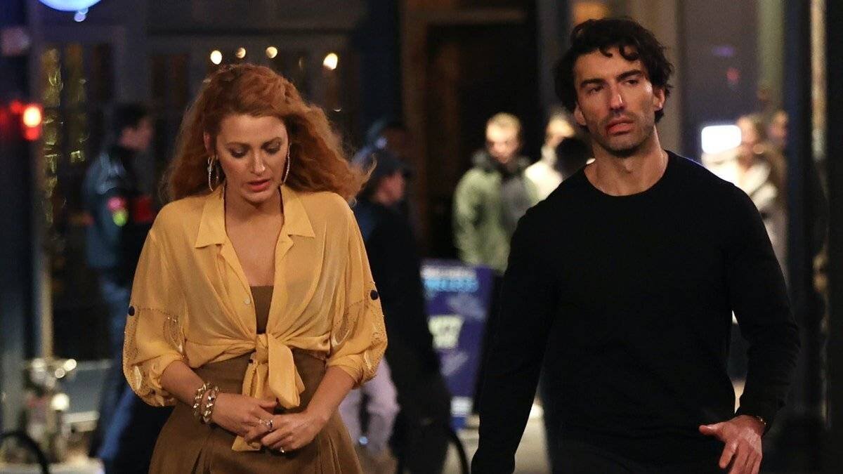 Blake Lively et Justin Baldoni lors du tournage de It Ends With Us