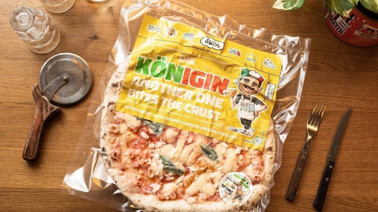 Une Tiefkühlpizza der Sorte „Die Königin