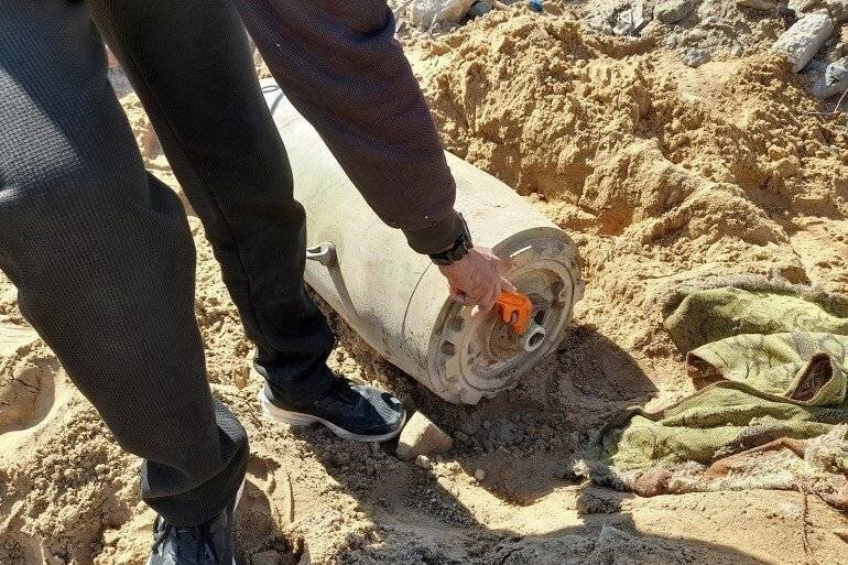 Démantèlement de bombes à Gaza