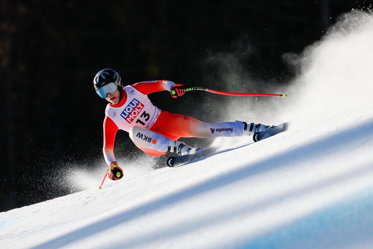 Lara Gut-Behrami lors de la descente à Kvitfjell