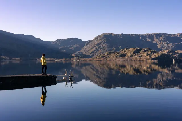 Atardecer en el lago de Sanabria