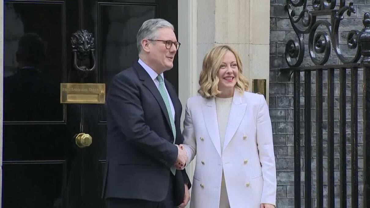 Arrivée de Meloni à Downing Street