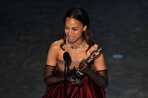 Zoe Saldana lors de son discours