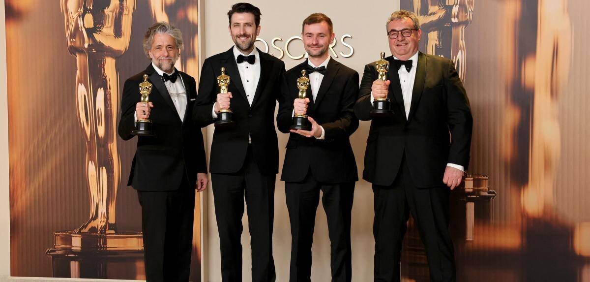 Gerd Nefzer et ses collègues lors des Oscars 2025
