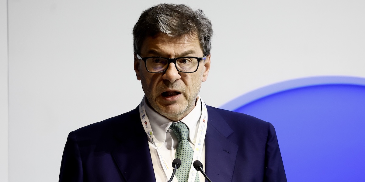 Il ministro dell'Economia Giancarlo Giorgetti
