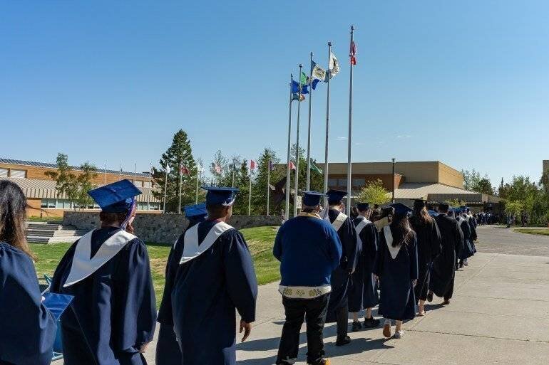 Graduation ceremony at Yukon University