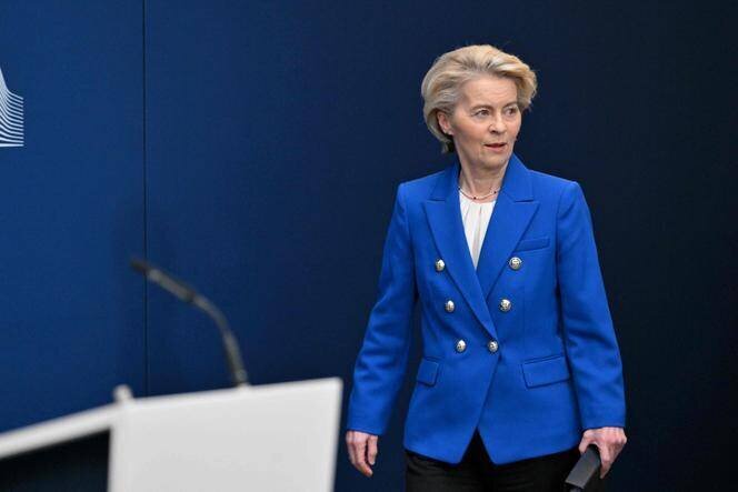 La présidente de la Commission européenne, Ursula von der Leyen, à Bruxelles, le 4 mars 2025.
