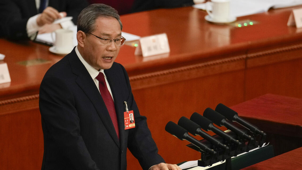 Li Qiang lors du Congrès national du peuple à Pékin