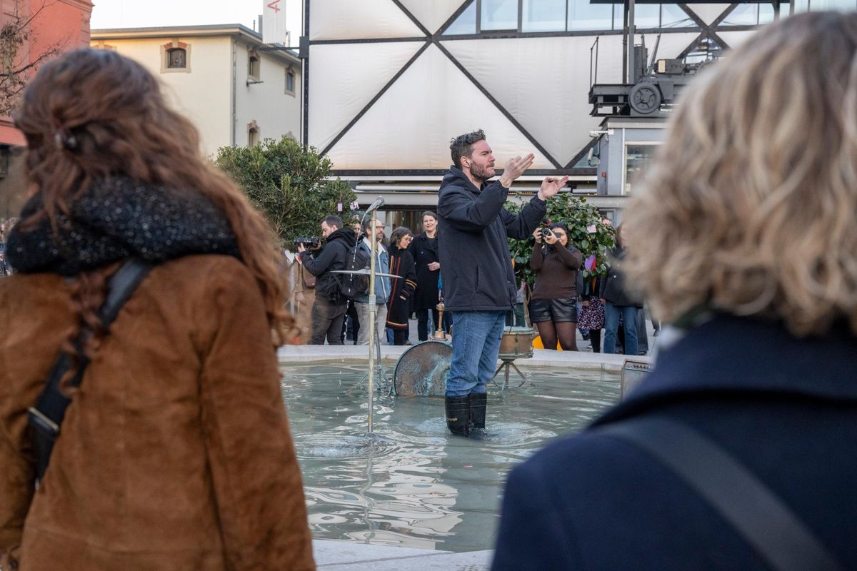 Flashmob au Flon à Lausanne